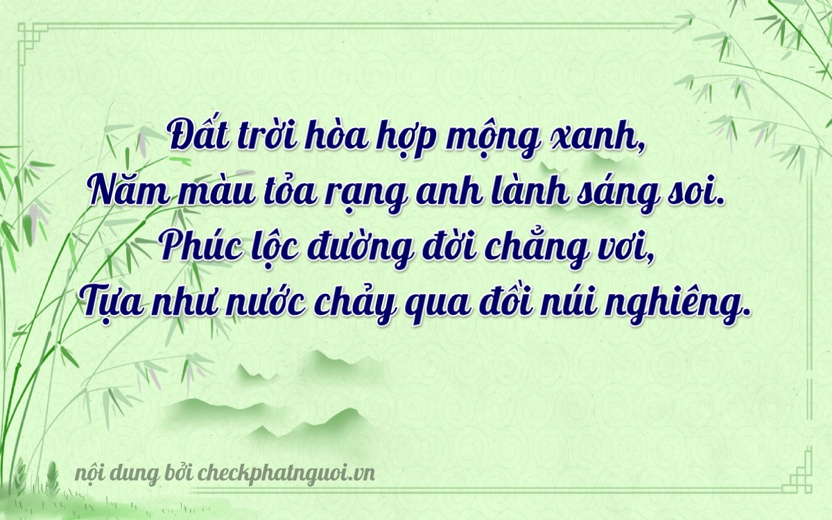 Bài thơ ý nghĩa cho <b>biển số 98C-32467</b> tại website checkphatnguoi.vn