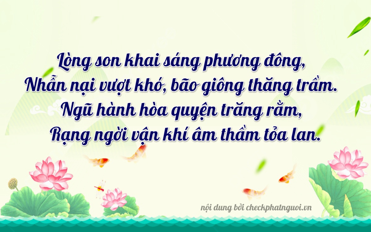 Bài thơ ý nghĩa cho <b>biển số 98D-00154</b> tại website checkphatnguoi.vn