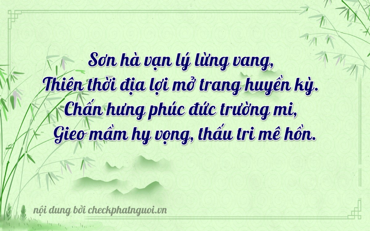 Bài thơ ý nghĩa cho <b>biển số 98D-01709</b> tại website checkphatnguoi.vn