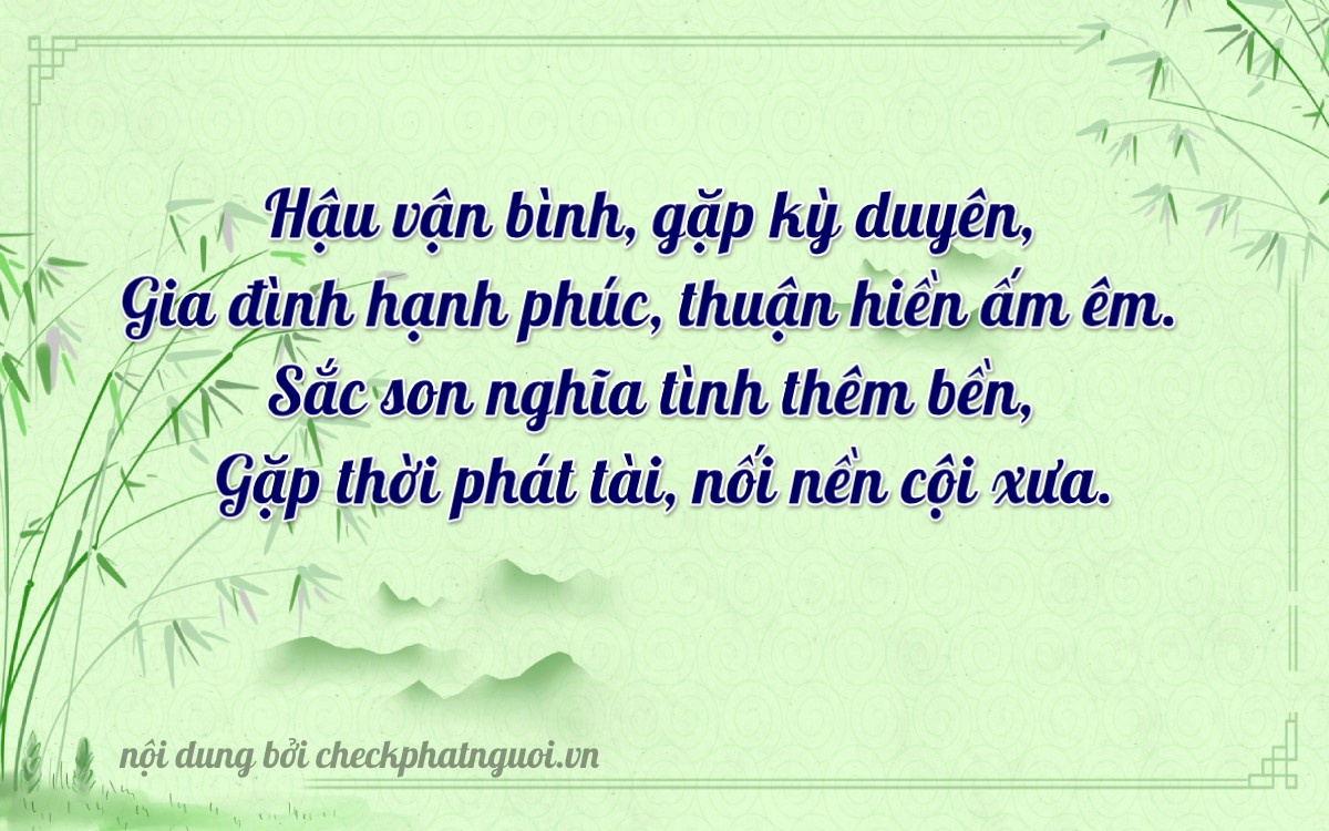 Bài thơ ý nghĩa cho <b>biển số 98D1-08181</b> tại website checkphatnguoi.vn