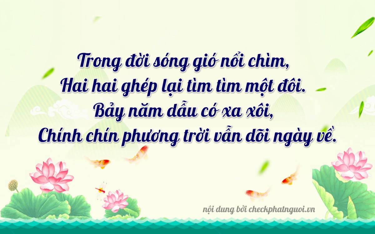 Bài thơ ý nghĩa cho <b>biển số 98D1-22794</b> tại website checkphatnguoi.vn