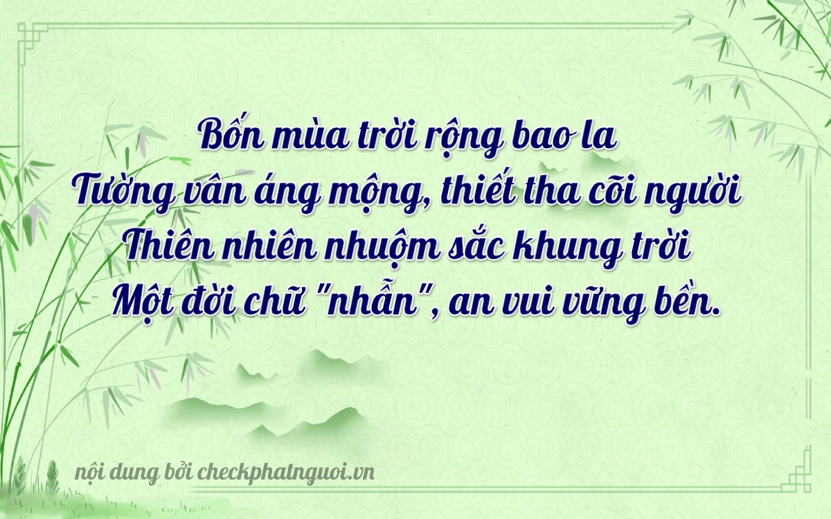 Bài thơ ý nghĩa cho <b>biển số 98D1-44931</b> tại website checkphatnguoi.vn