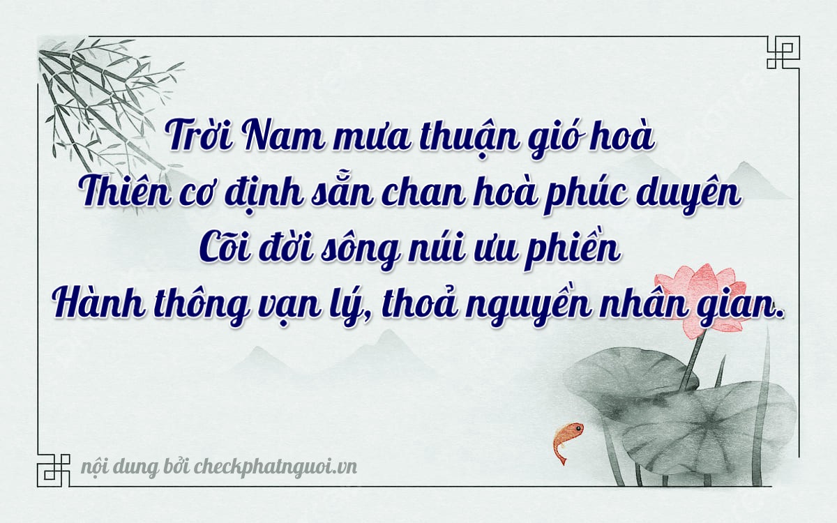 Bài thơ ý nghĩa cho <b>biển số 98E-72022</b> tại website checkphatnguoi.vn