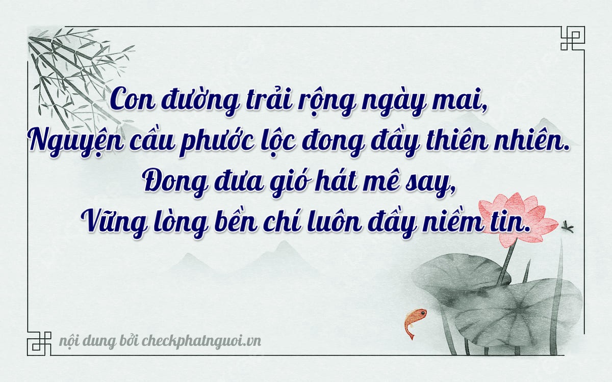 Bài thơ ý nghĩa cho <b>biển số 98F1-23765</b> tại website checkphatnguoi.vn