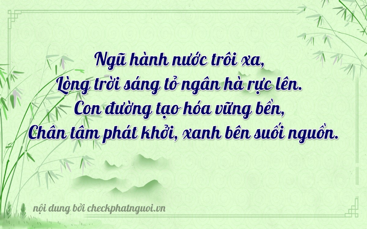Bài thơ ý nghĩa cho <b>biển số 98F-96368</b> tại website checkphatnguoi.vn