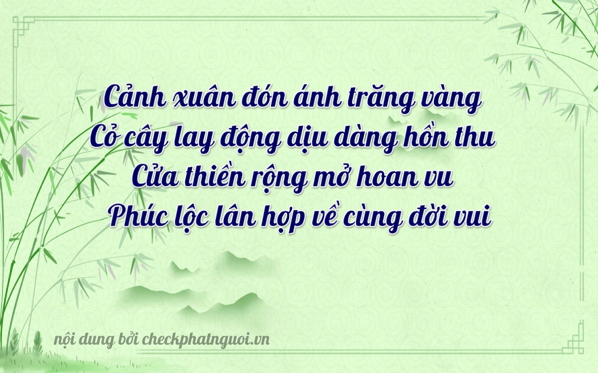 Bài thơ ý nghĩa cho <b>biển số 98H1-06386</b> tại website checkphatnguoi.vn