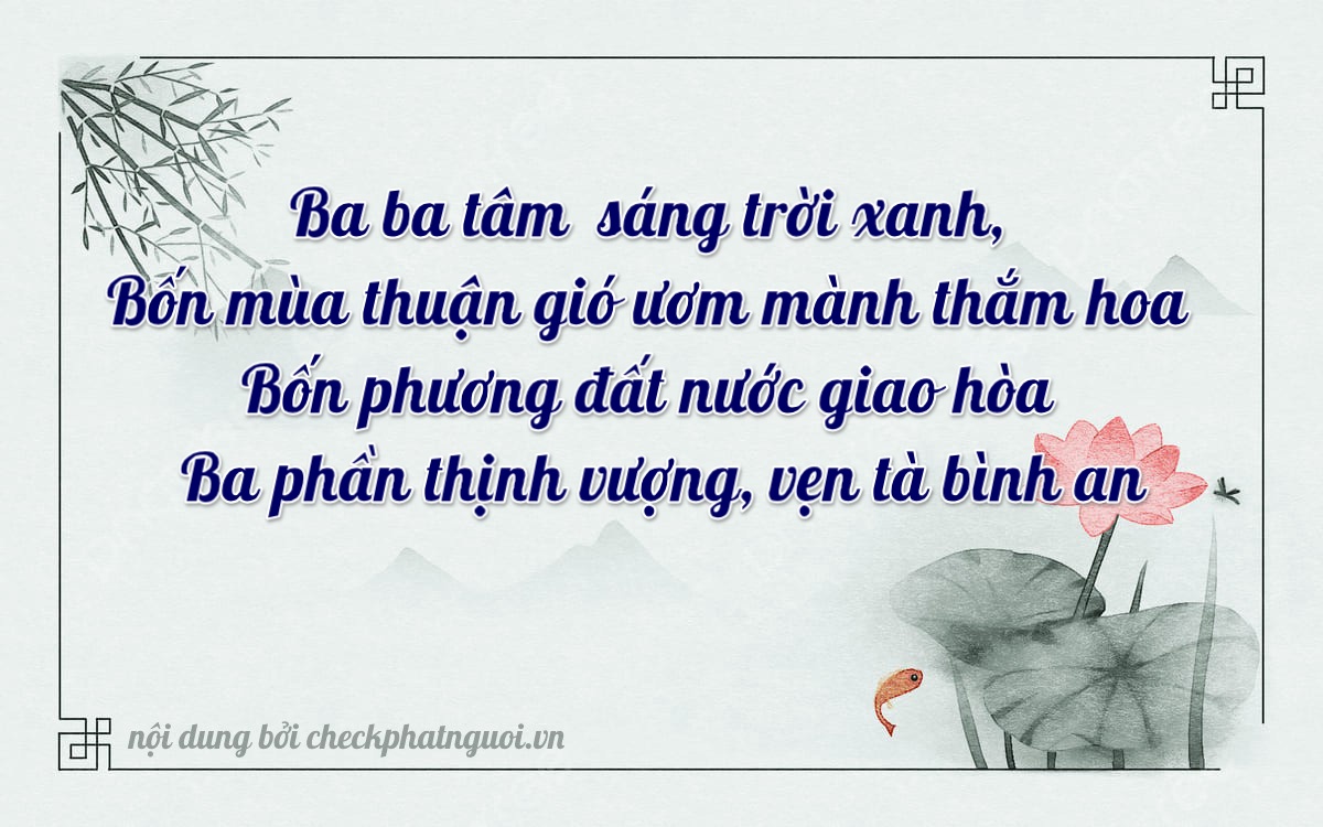 Bài thơ ý nghĩa cho <b>biển số 98H1-34433</b> tại website checkphatnguoi.vn