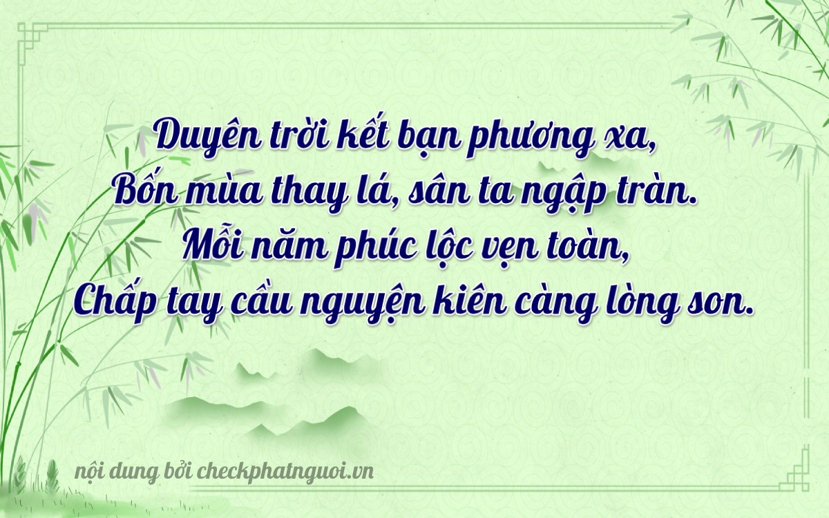 Bài thơ ý nghĩa cho <b>biển số 98H-42703</b> tại website checkphatnguoi.vn