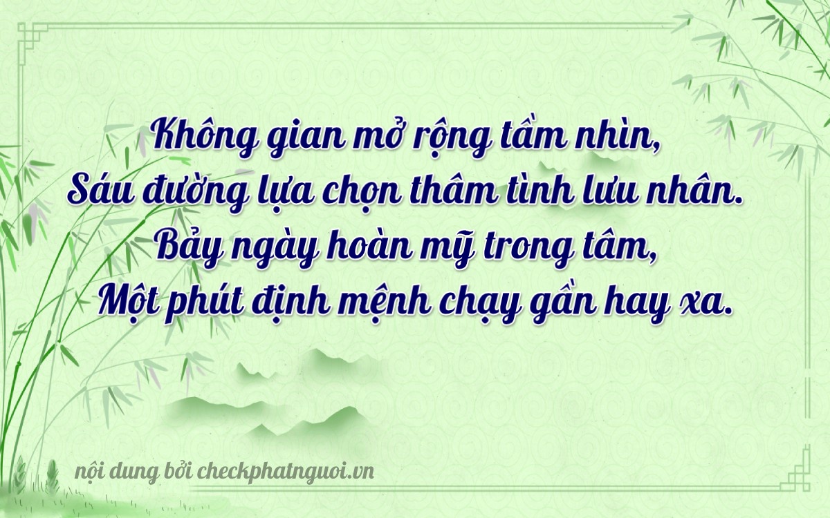 Bài thơ ý nghĩa cho <b>biển số 98K1-00671</b> tại website checkphatnguoi.vn