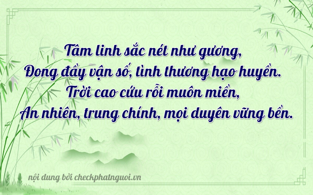 Bài thơ ý nghĩa cho <b>biển số 98K1-01024</b> tại website checkphatnguoi.vn