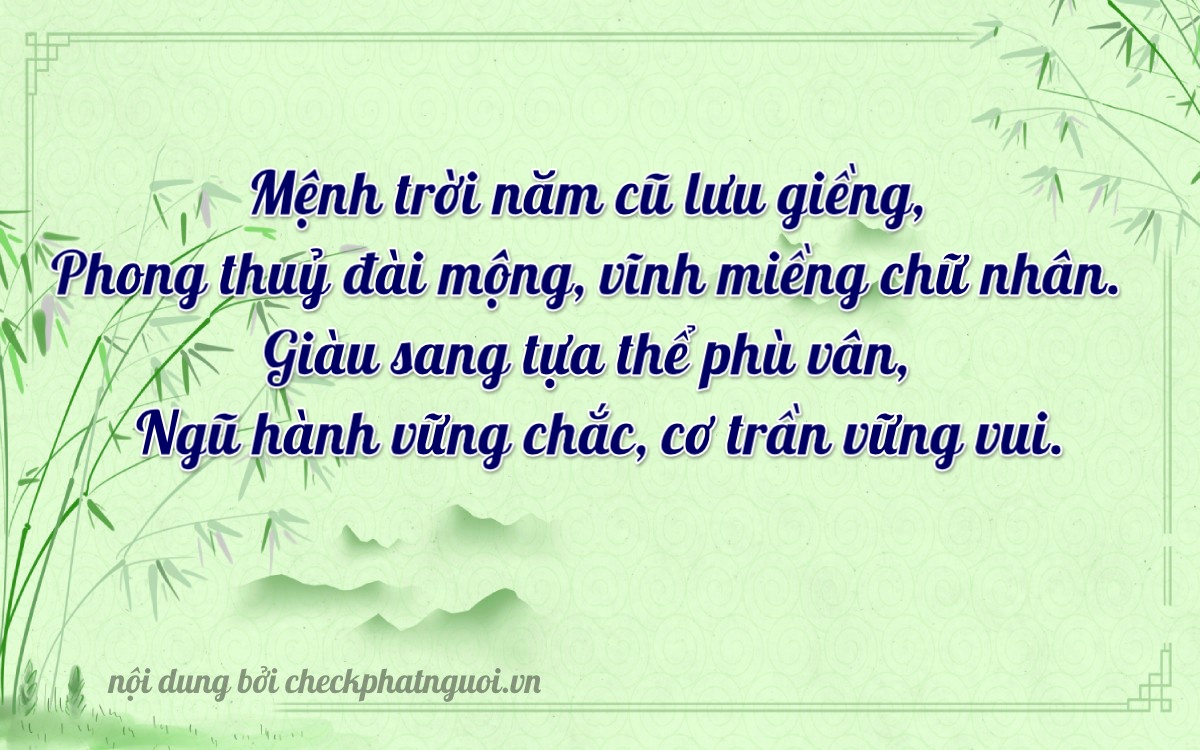 Bài thơ ý nghĩa cho <b>biển số 98K1-18040</b> tại website checkphatnguoi.vn