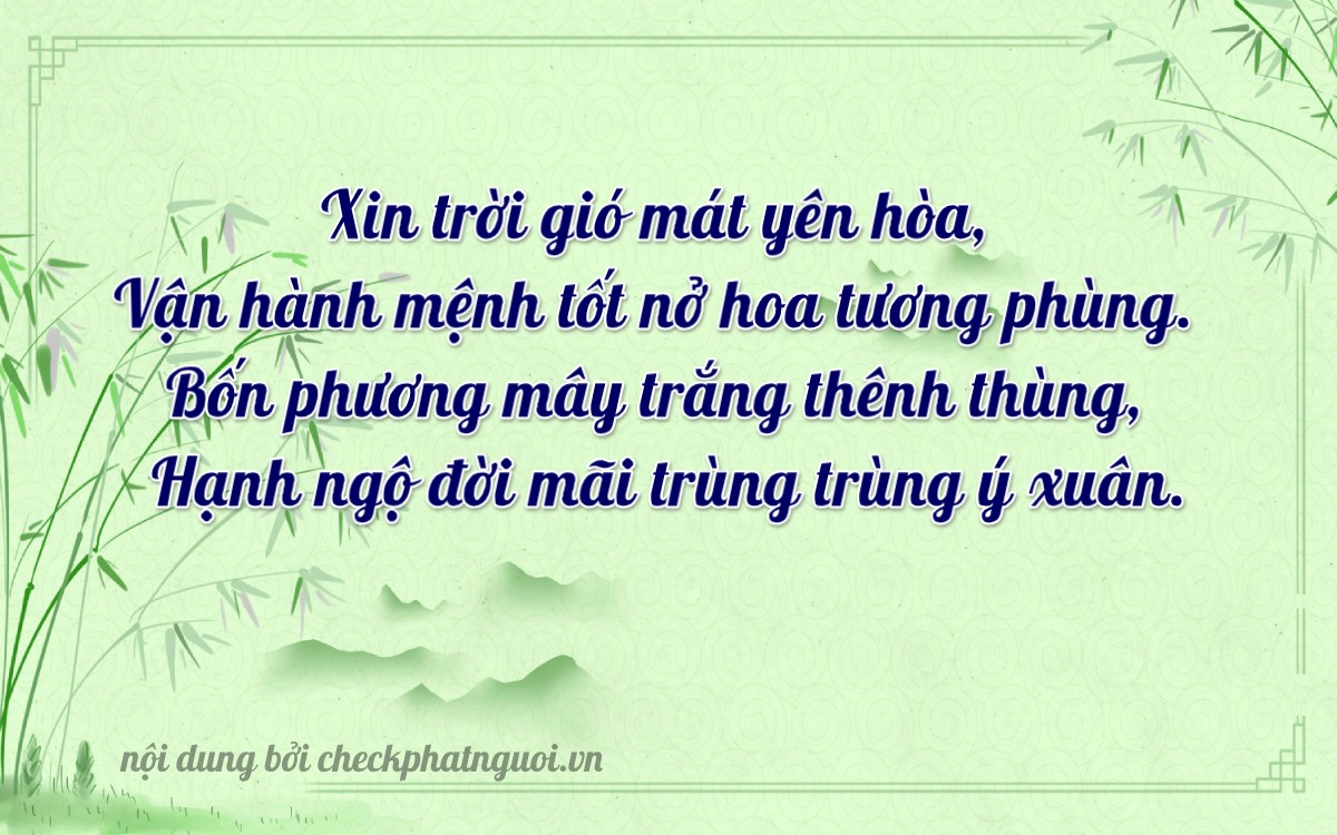 Bài thơ ý nghĩa cho <b>biển số 98L-95842</b> tại website checkphatnguoi.vn