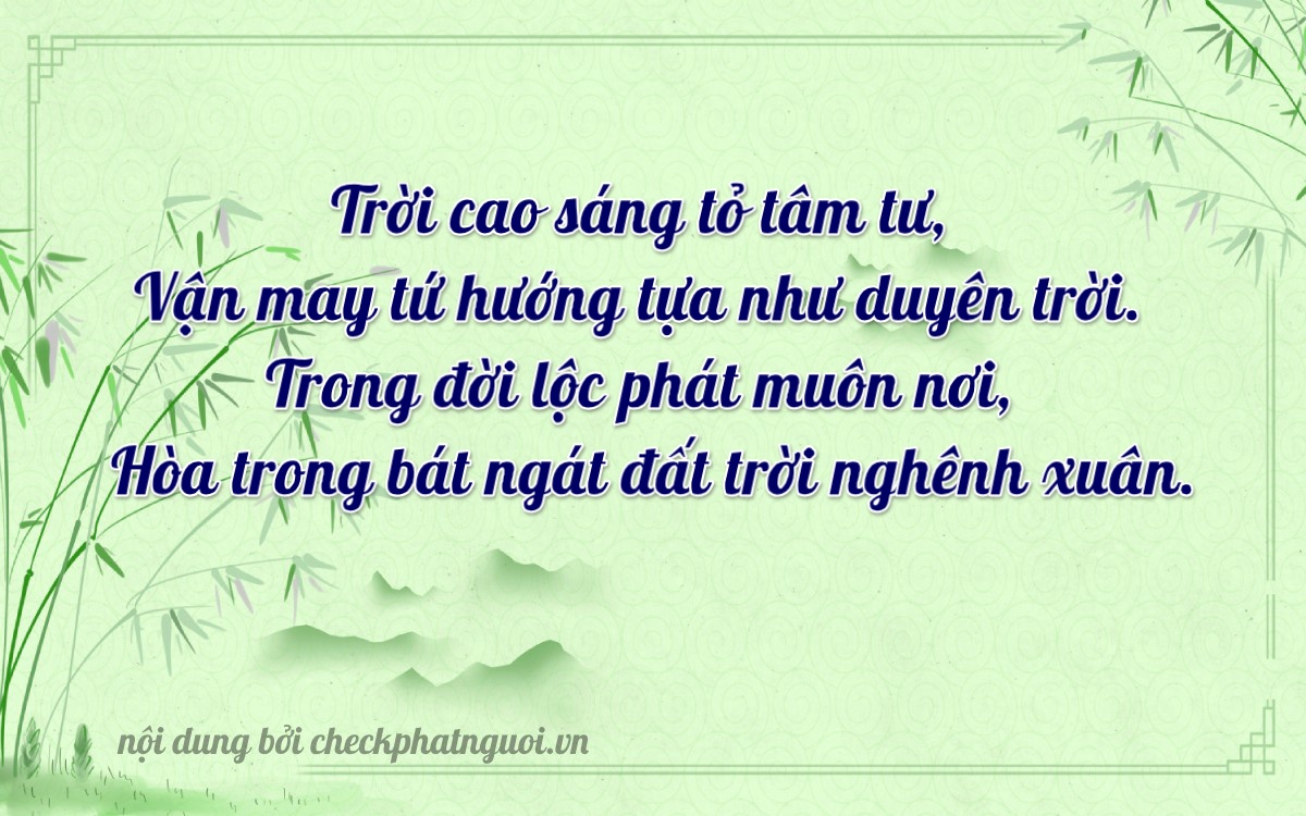 Bài thơ ý nghĩa cho <b>biển số 98M1-32524</b> tại website checkphatnguoi.vn