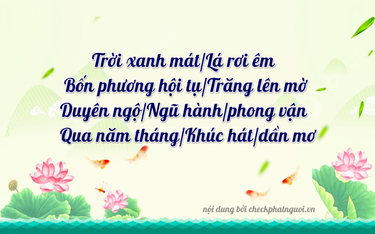 Bài thơ ý nghĩa cho <b>biển số 98M1-46080</b> tại website checkphatnguoi.vn