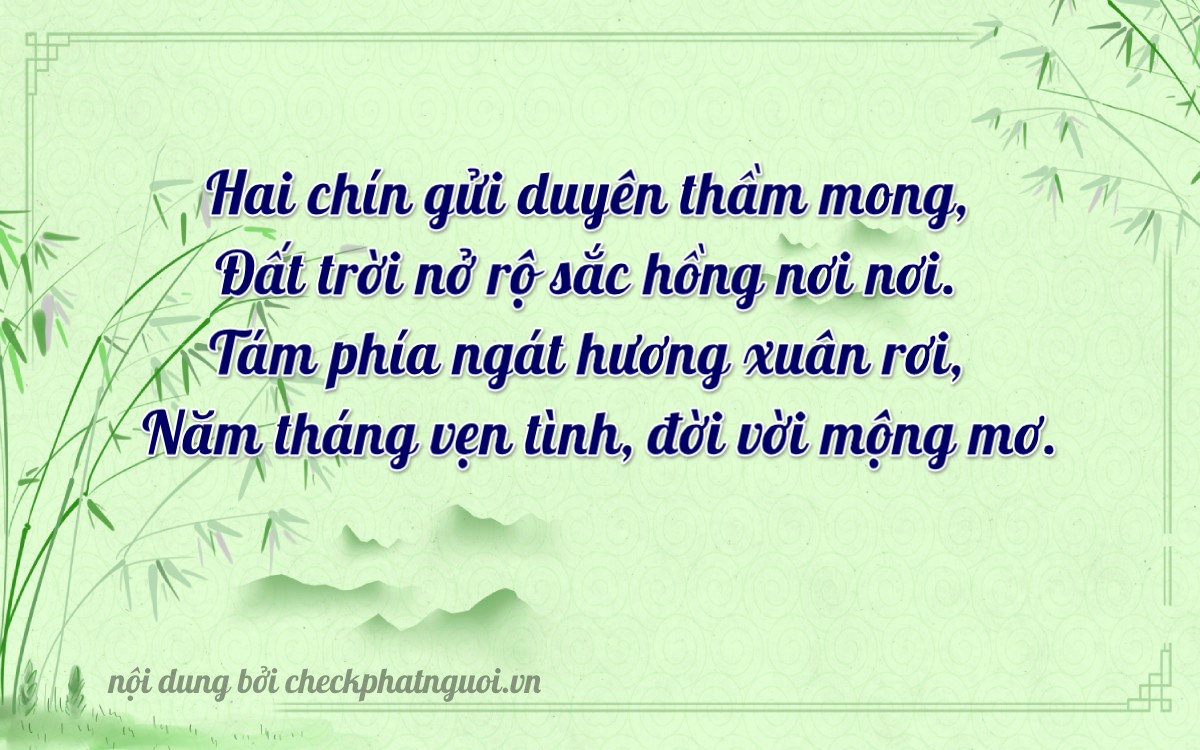 Bài thơ ý nghĩa cho <b>biển số 98M-29853</b> tại website checkphatnguoi.vn