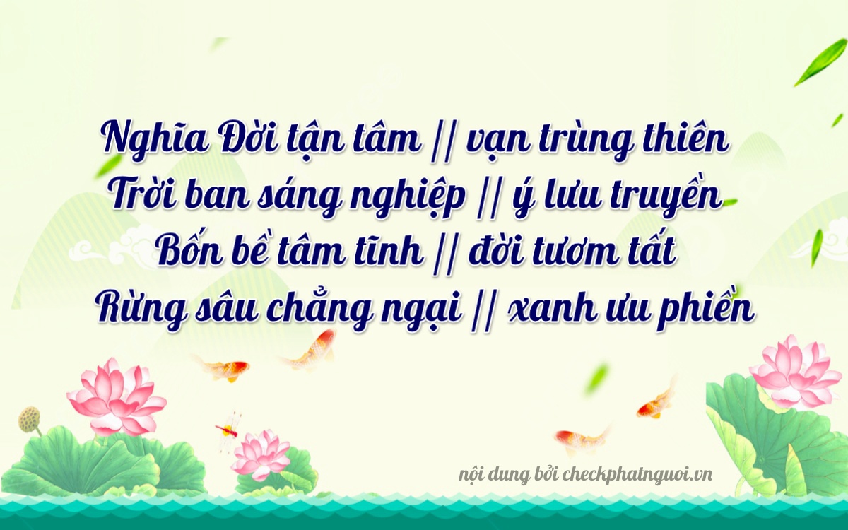 Bài thơ ý nghĩa cho <b>biển số 99A-04189</b> tại website checkphatnguoi.vn