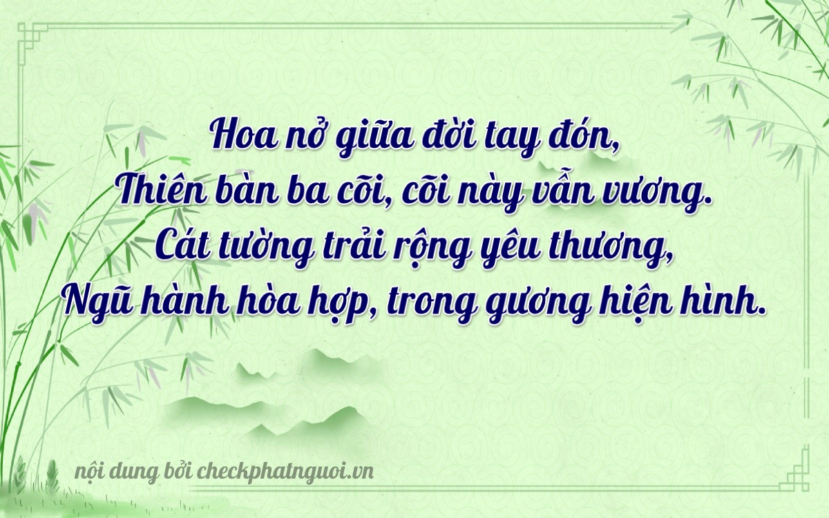 Bài thơ ý nghĩa cho <b>biển số 99A-08115</b> tại website checkphatnguoi.vn