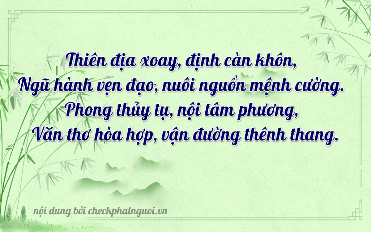 Bài thơ ý nghĩa cho <b>biển số 99A-21364</b> tại website checkphatnguoi.vn