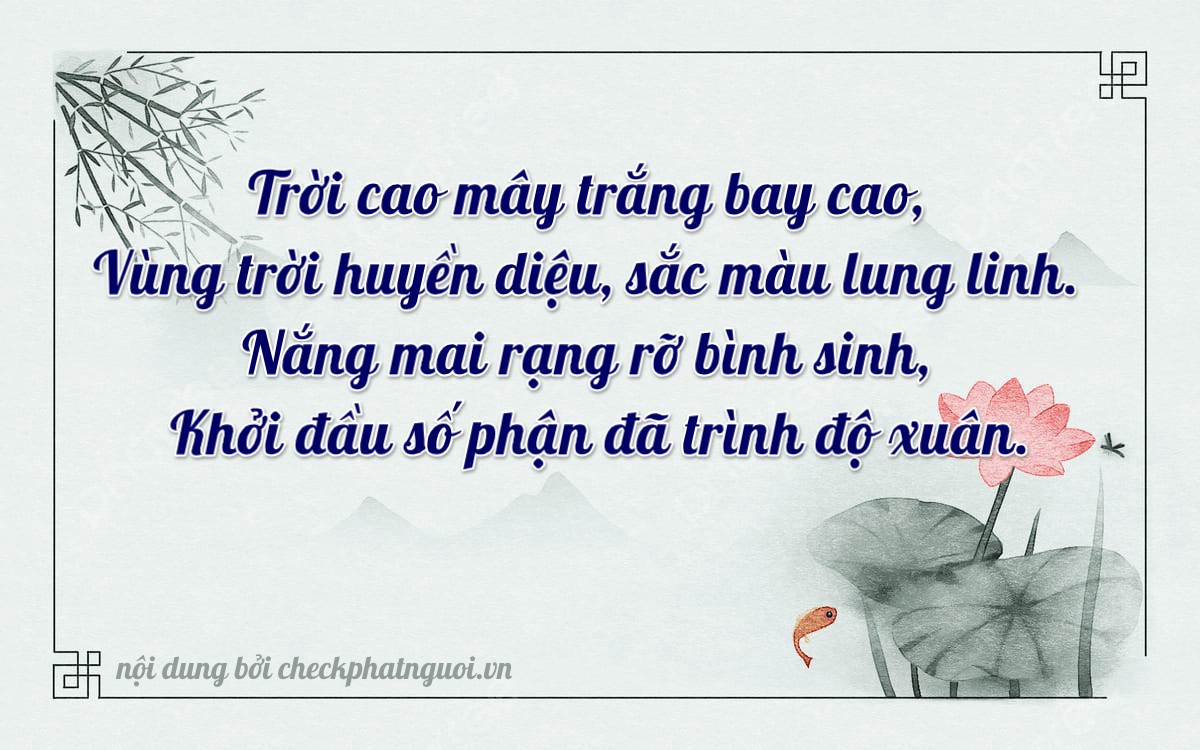 Bài thơ ý nghĩa cho <b>biển số 99A-22230</b> tại website checkphatnguoi.vn