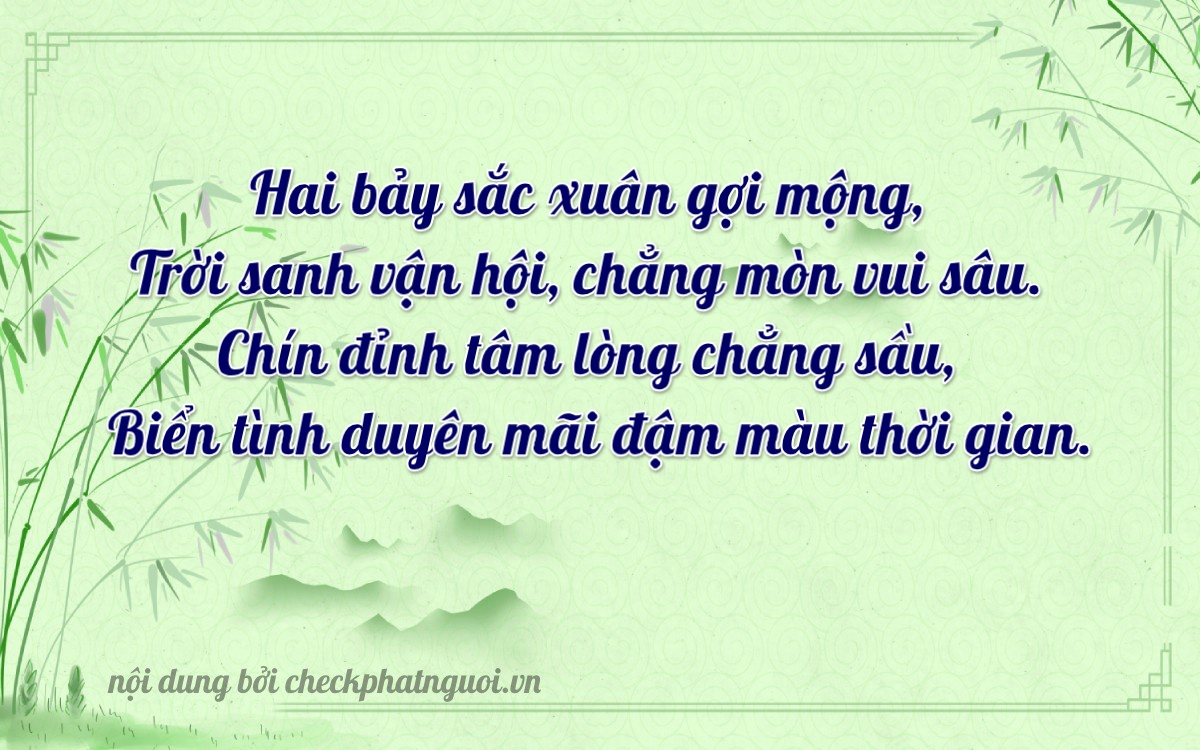 Bài thơ ý nghĩa cho <b>biển số 99A-27901</b> tại website checkphatnguoi.vn