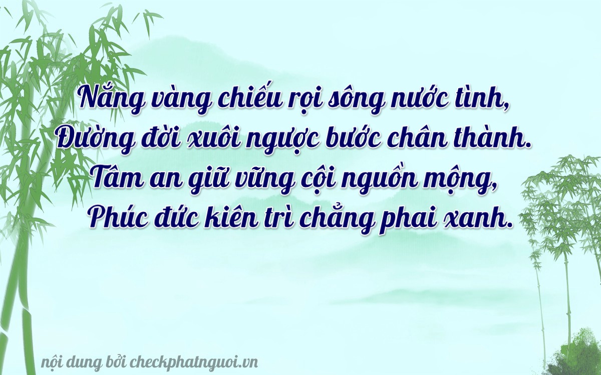 Bài thơ ý nghĩa cho <b>biển số 99A-42908</b> tại website checkphatnguoi.vn