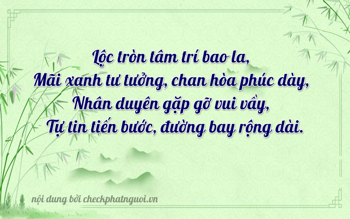 Bài thơ ý nghĩa cho <b>biển số 99A-59821</b> tại website checkphatnguoi.vn