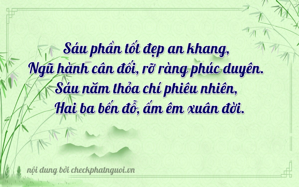 Bài thơ ý nghĩa cho <b>biển số 99A-65623</b> tại website checkphatnguoi.vn