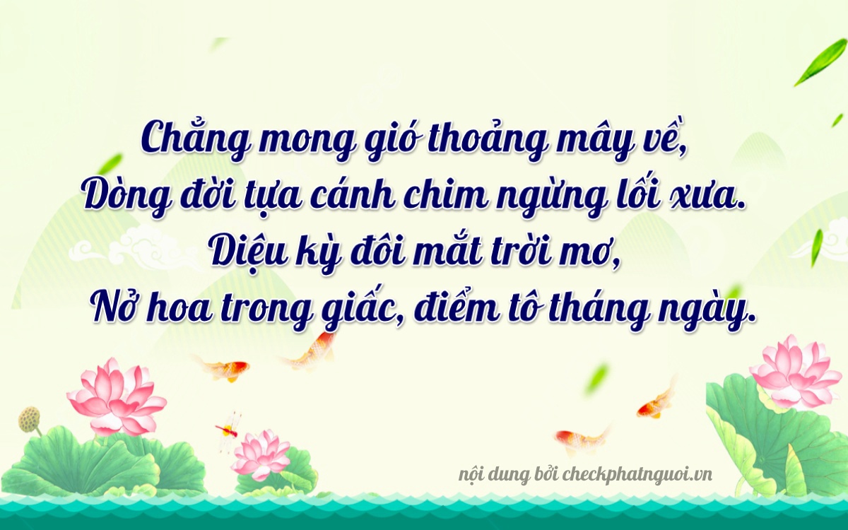 Bài thơ ý nghĩa cho <b>biển số 99A-66284</b> tại website checkphatnguoi.vn