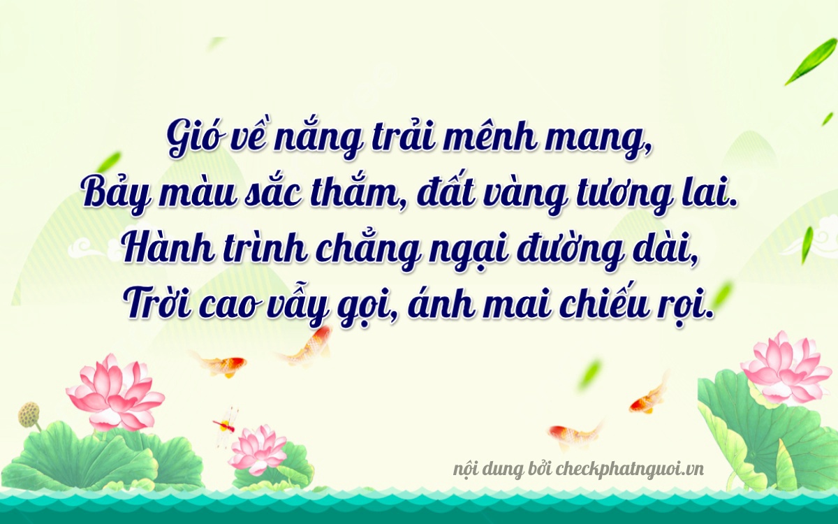 Bài thơ ý nghĩa cho <b>biển số 99A-70736</b> tại website checkphatnguoi.vn