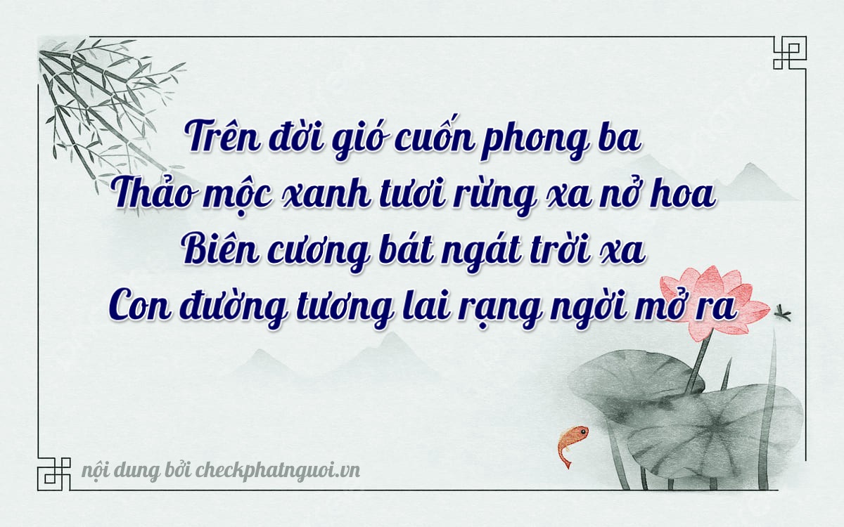 Bài thơ ý nghĩa cho <b>biển số 99A-74763</b> tại website checkphatnguoi.vn