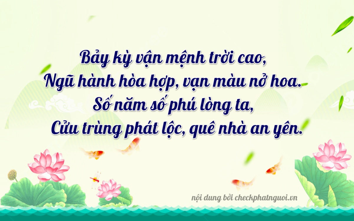 Bài thơ ý nghĩa cho <b>biển số 99A-75599</b> tại website checkphatnguoi.vn