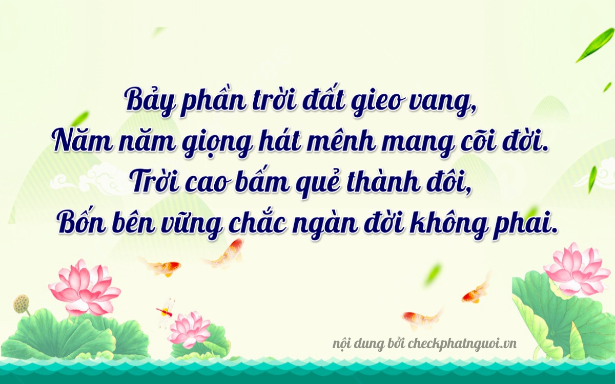 Bài thơ ý nghĩa cho <b>biển số 99A-75754</b> tại website checkphatnguoi.vn
