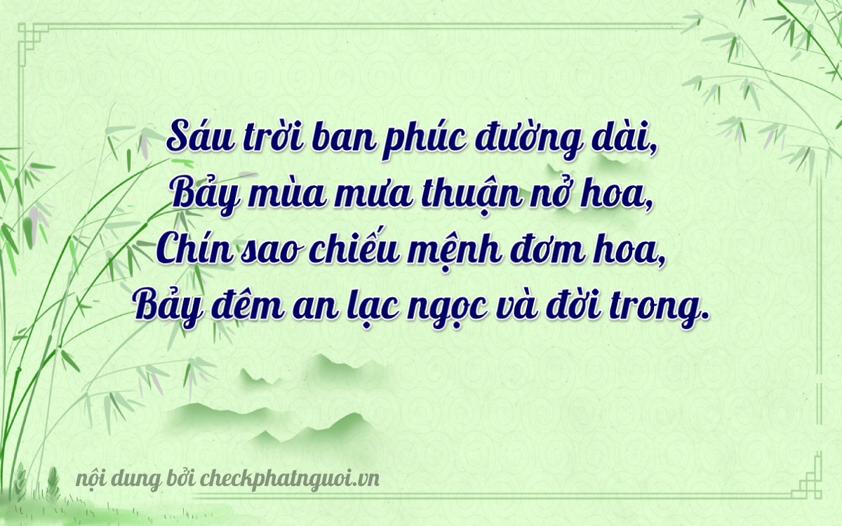 Bài thơ ý nghĩa cho <b>biển số 99A-76497</b> tại website checkphatnguoi.vn