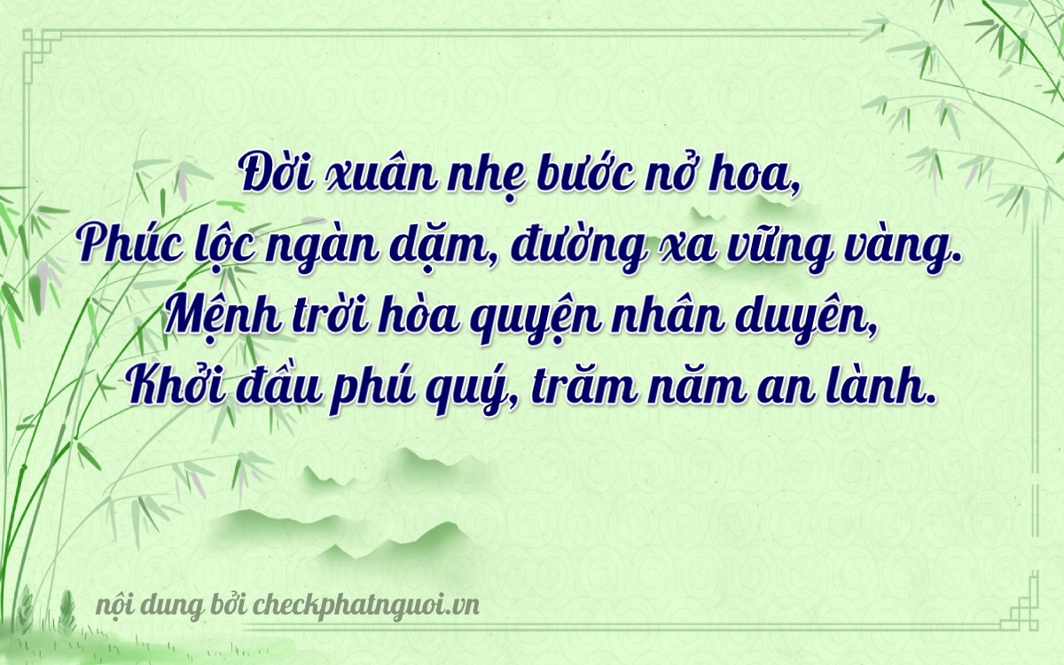 Bài thơ ý nghĩa cho <b>biển số 99A-77988</b> tại website checkphatnguoi.vn