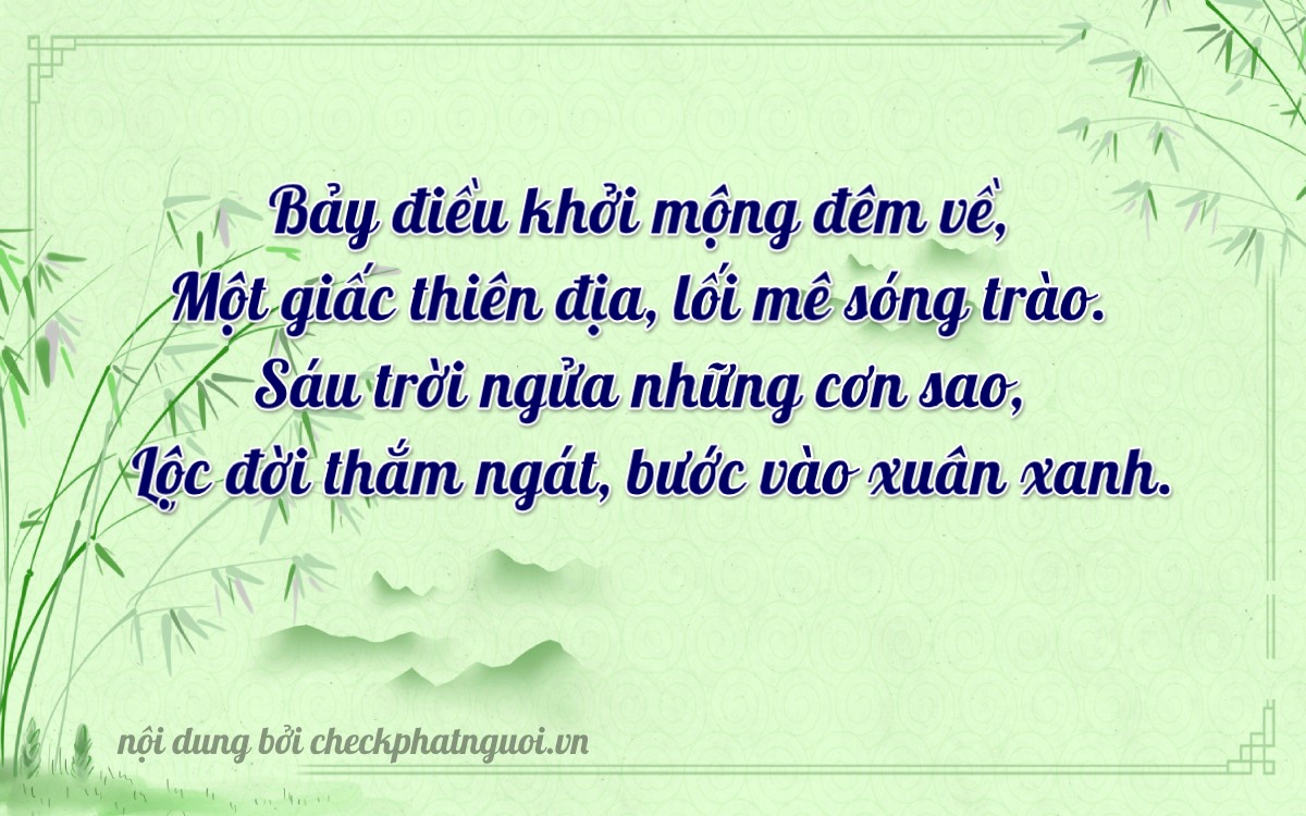 Bài thơ ý nghĩa cho <b>biển số 99A-78166</b> tại website checkphatnguoi.vn