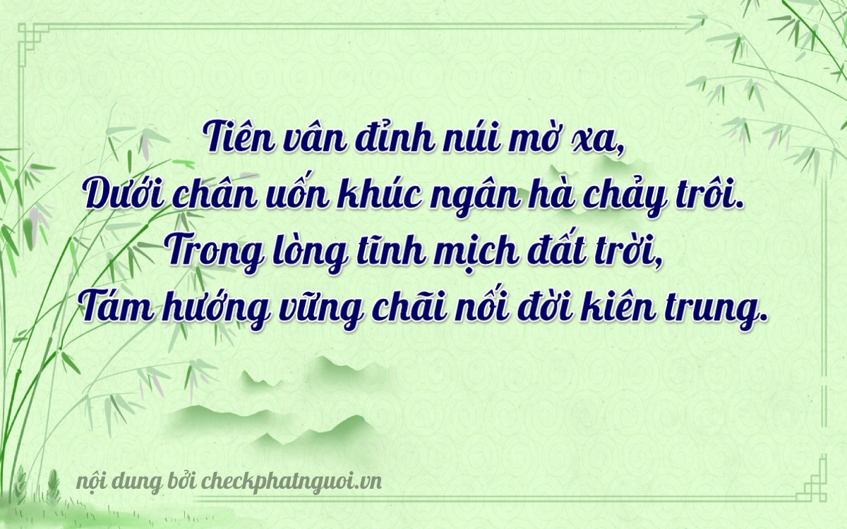 Bài thơ ý nghĩa cho <b>biển số 99A-80820</b> tại website checkphatnguoi.vn