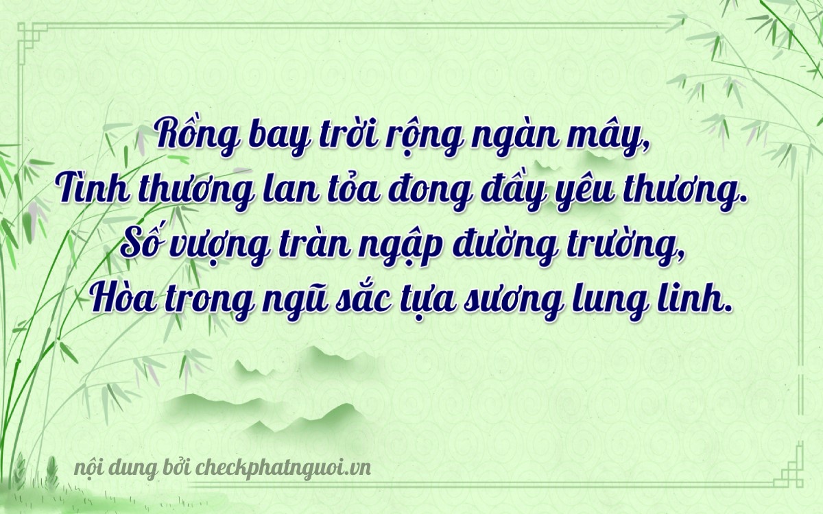 Bài thơ ý nghĩa cho <b>biển số 99A-85185</b> tại website checkphatnguoi.vn