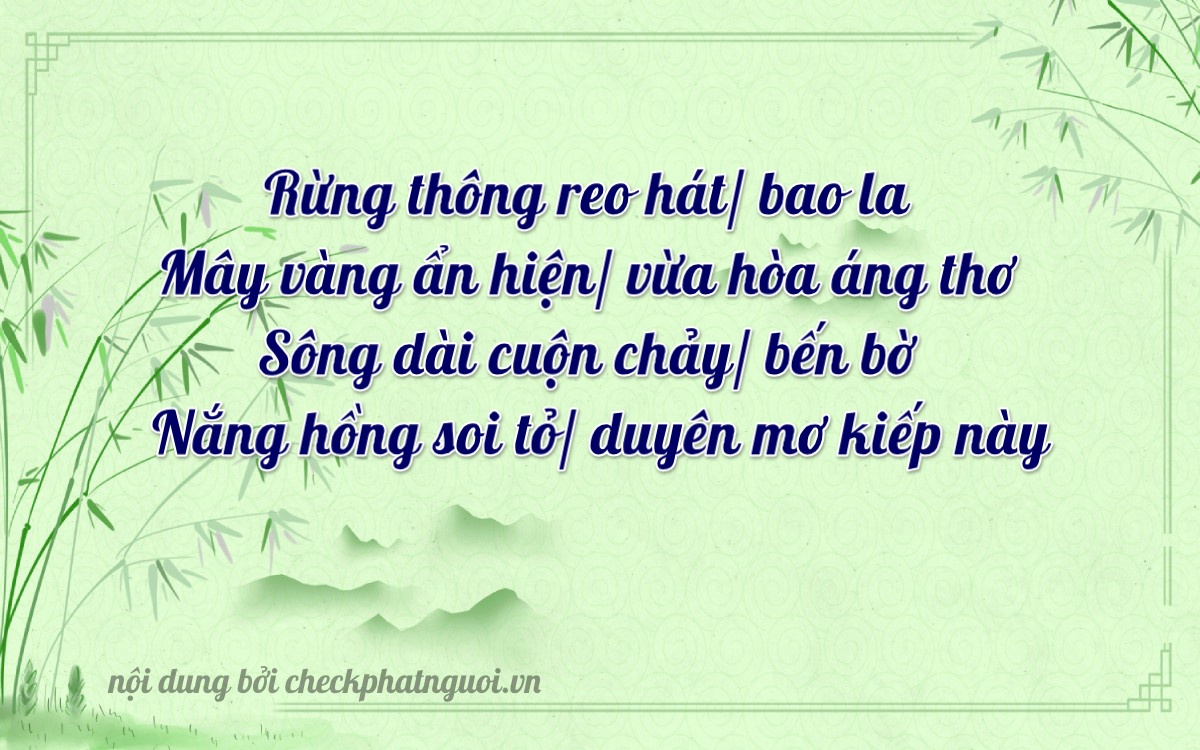 Bài thơ ý nghĩa cho <b>biển số 99A-86090</b> tại website checkphatnguoi.vn