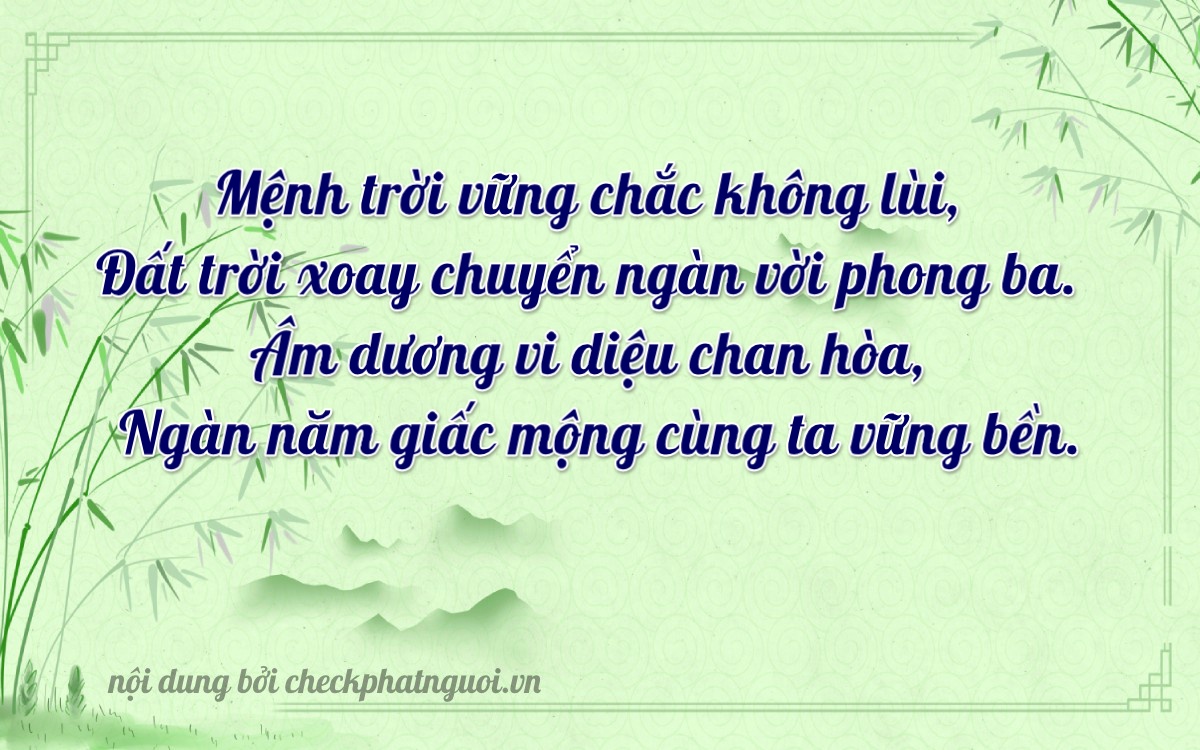 Bài thơ ý nghĩa cho <b>biển số 99A-87967</b> tại website checkphatnguoi.vn