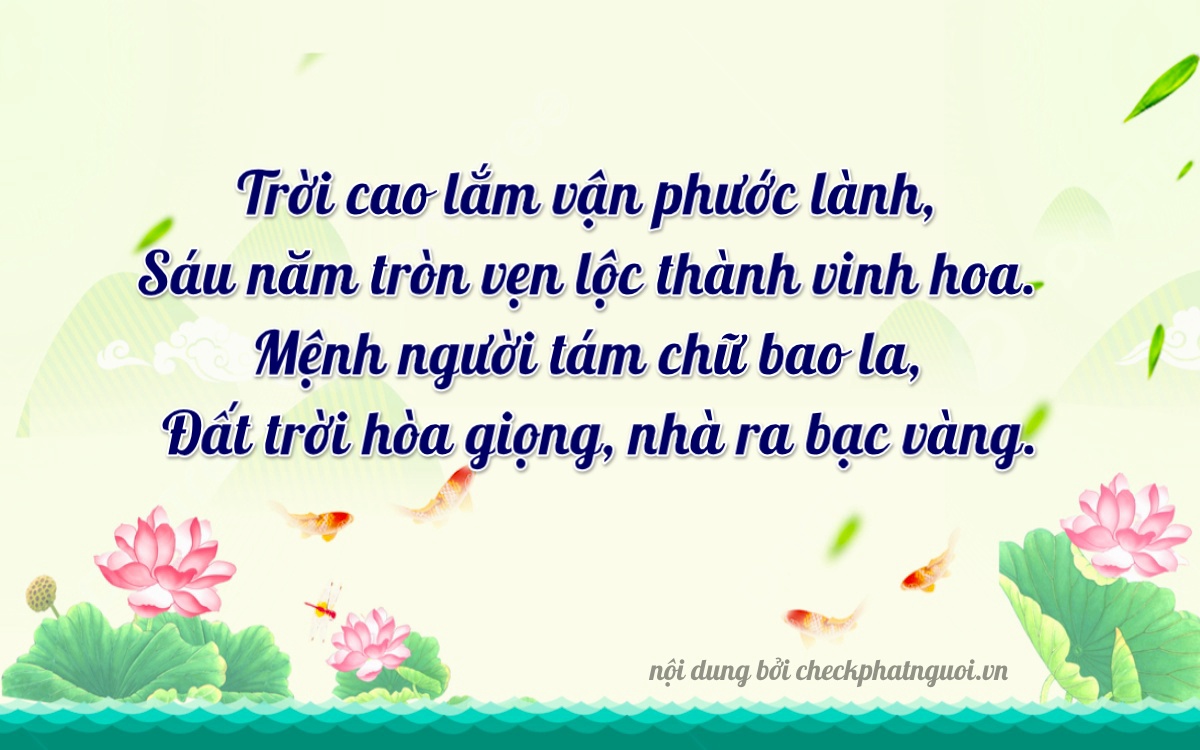 Bài thơ ý nghĩa cho <b>biển số 99A-88616</b> tại website checkphatnguoi.vn