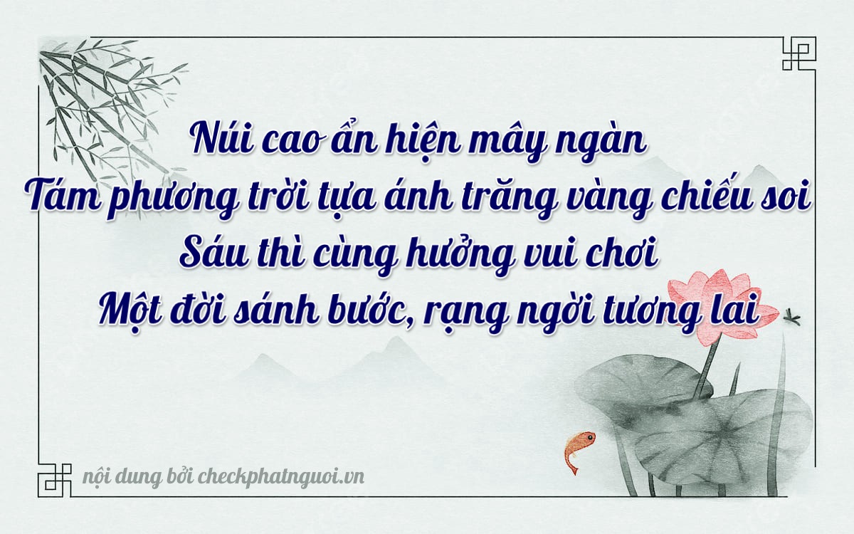 Bài thơ ý nghĩa cho <b>biển số 99A-88618</b> tại website checkphatnguoi.vn