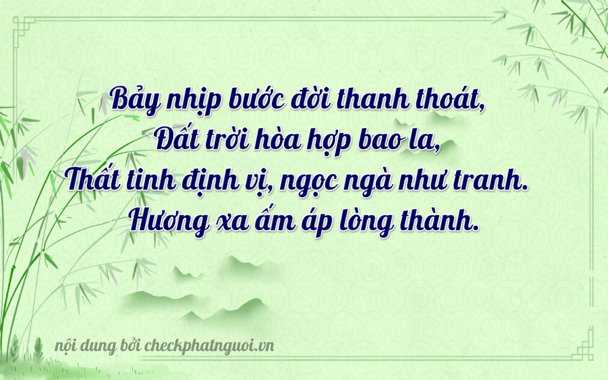 Bài thơ ý nghĩa cho <b>biển số 99A-97774</b> tại website checkphatnguoi.vn