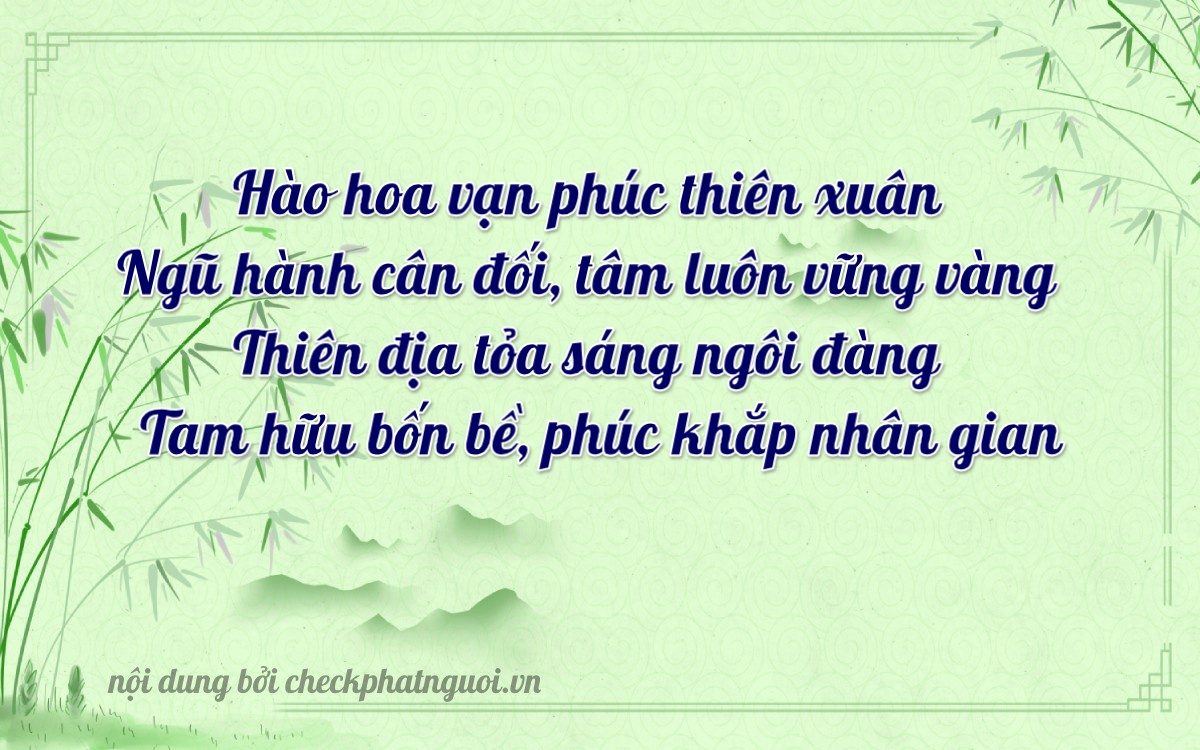 Bài thơ ý nghĩa cho <b>biển số 99A-99999</b> tại website checkphatnguoi.vn