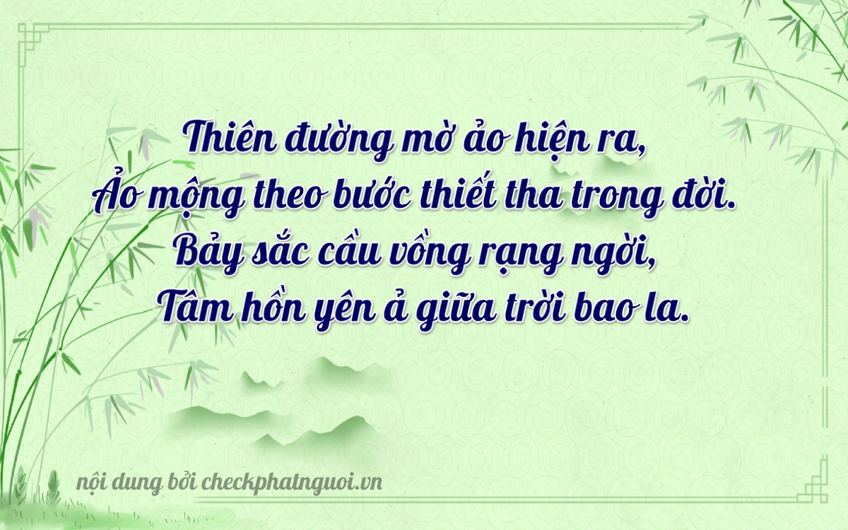 Bài thơ ý nghĩa cho <b>biển số 99AA-09724</b> tại website checkphatnguoi.vn