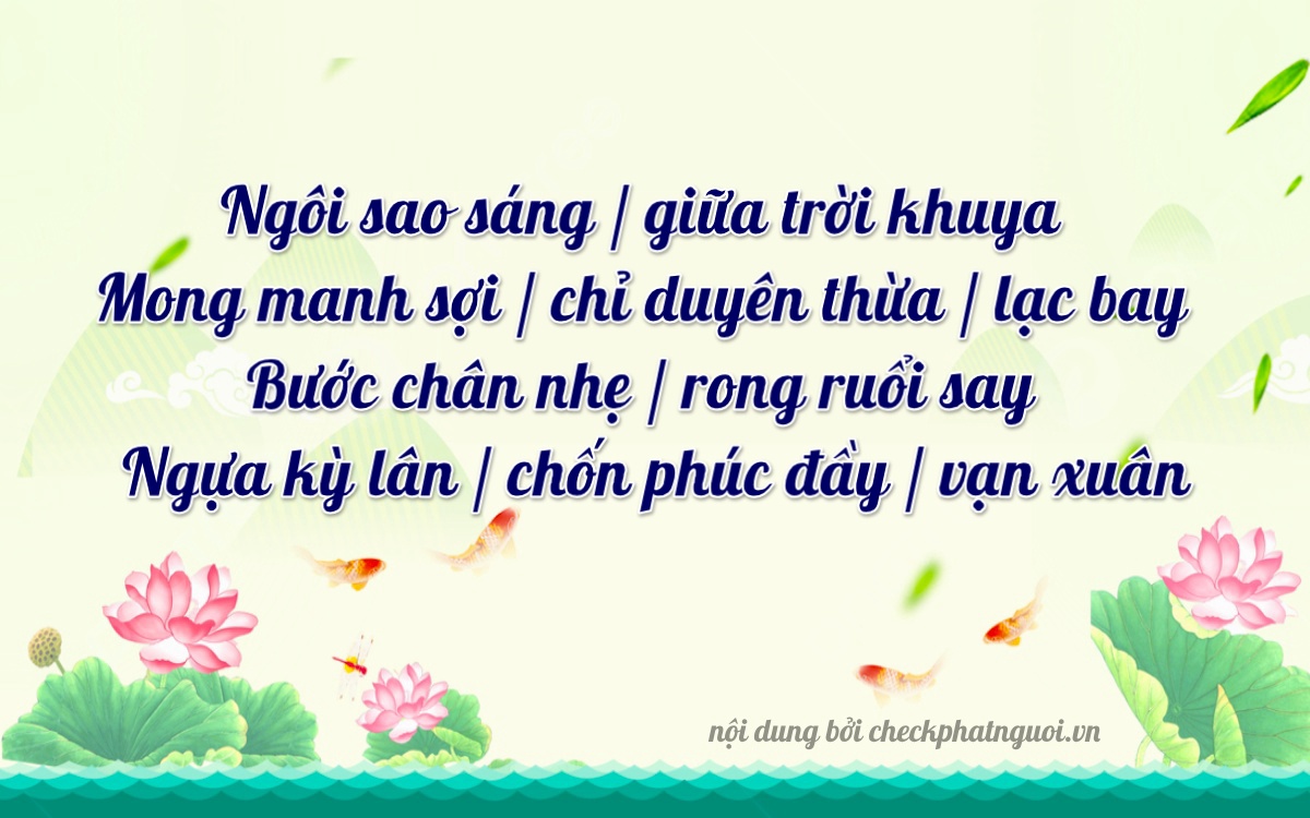 Bài thơ ý nghĩa cho <b>biển số 99AA-12477</b> tại website checkphatnguoi.vn