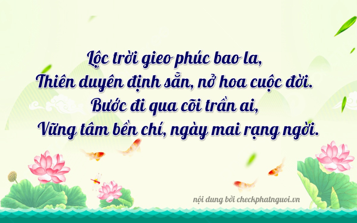 Bài thơ ý nghĩa cho <b>biển số 99AB-06459</b> tại website checkphatnguoi.vn