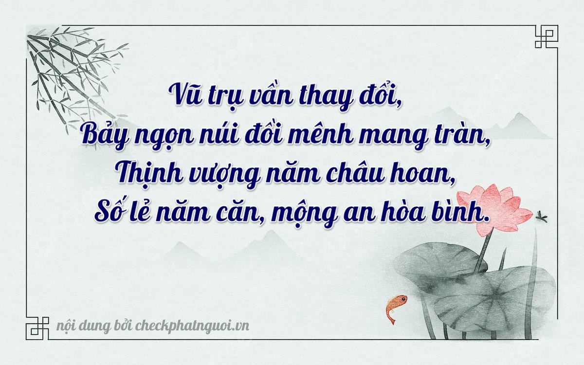 Bài thơ ý nghĩa cho <b>biển số 99AB-07255</b> tại website checkphatnguoi.vn