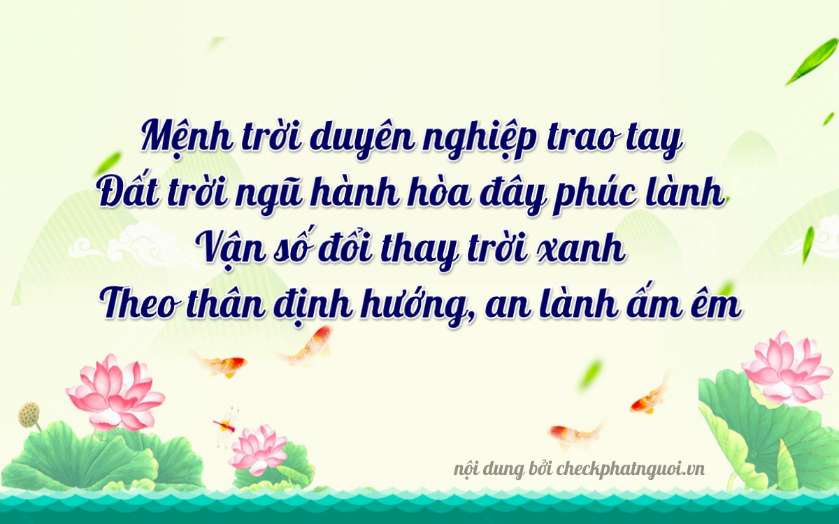 Bài thơ ý nghĩa cho <b>biển số 99AD-02699</b> tại website checkphatnguoi.vn