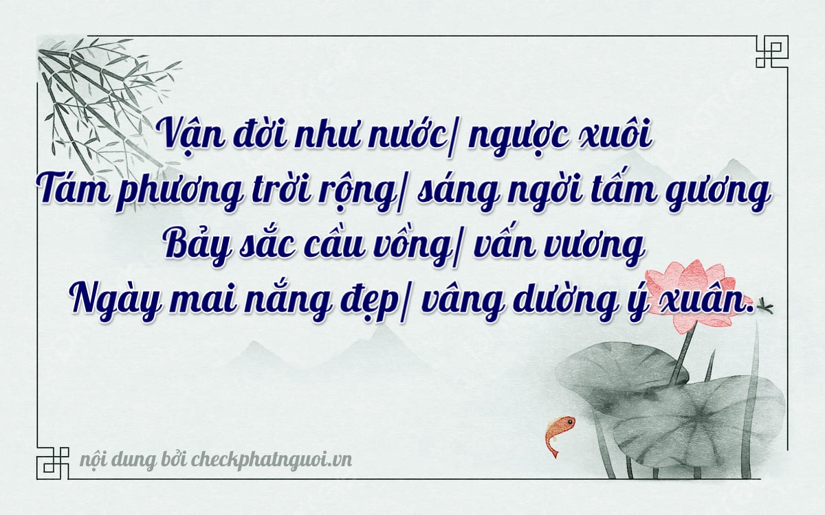 Bài thơ ý nghĩa cho <b>biển số 99AE-08724</b> tại website checkphatnguoi.vn