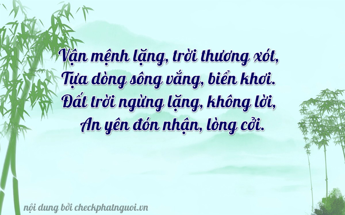 Bài thơ ý nghĩa cho <b>biển số 99AK-03939</b> tại website checkphatnguoi.vn